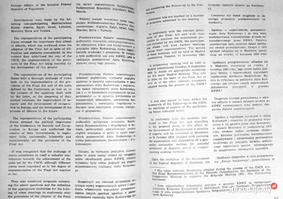 Helsinek do Madrytu Dokumenty KBWE Zdzisław Rok wydania 1983 Chełm