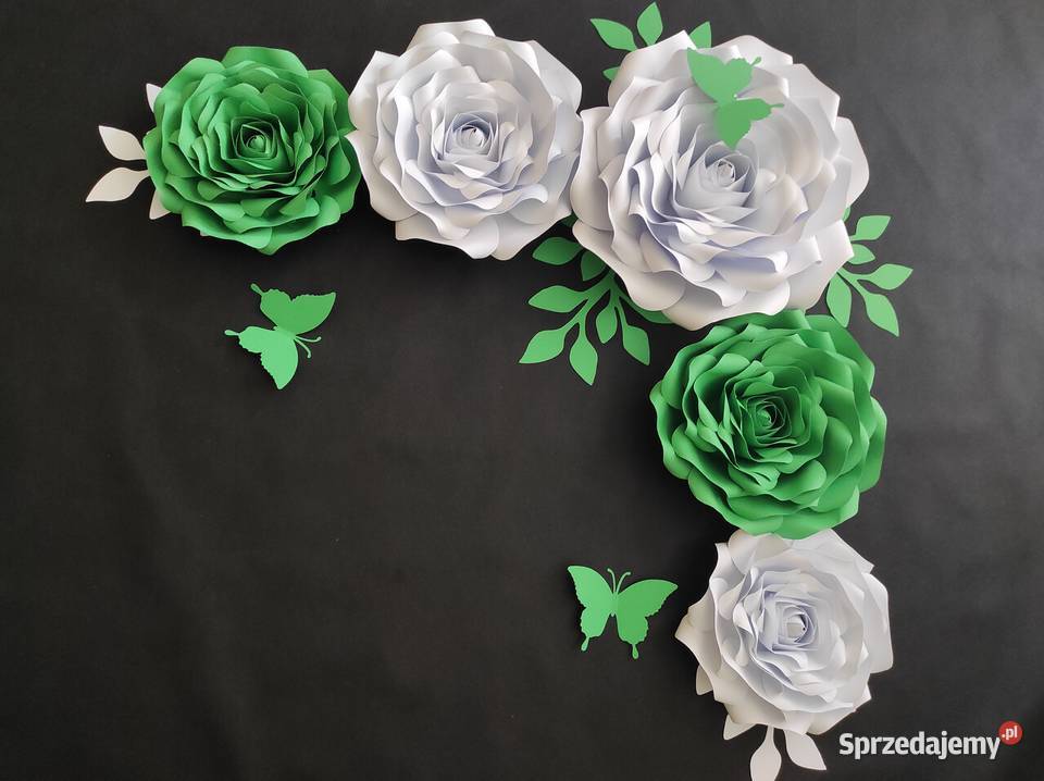Róże z papieru 3D Lądek