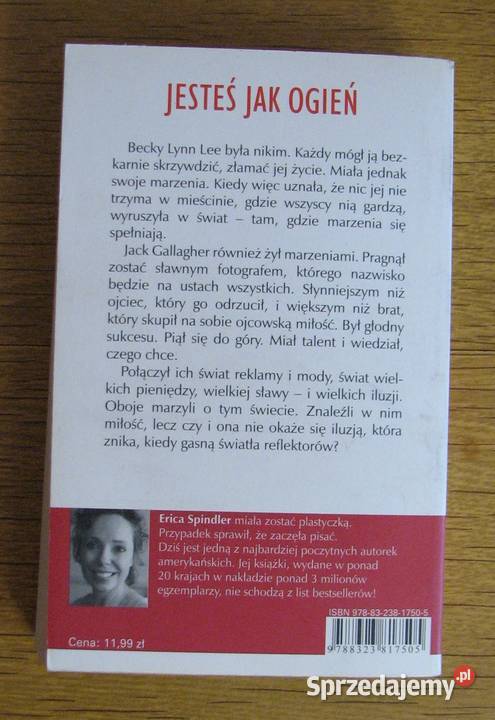 Erica Spindler Jesteś ogień Parczew sprzedam