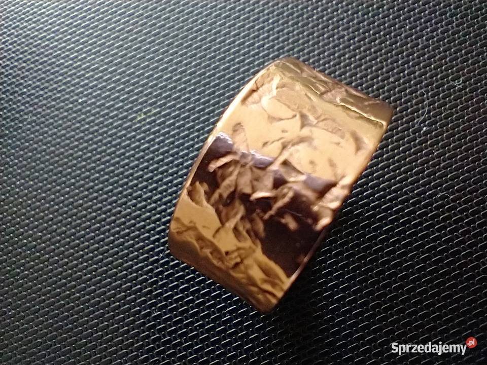 Kuta obrączka pierścionek czysta miedź Łódź