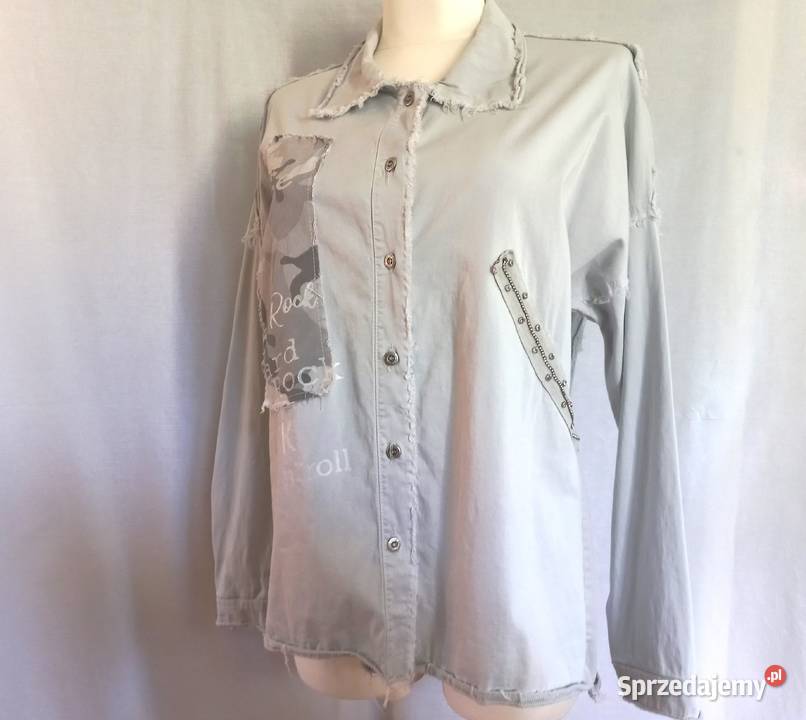 Bluzka jeans Koszula r XL bawełna NOWA Białystok