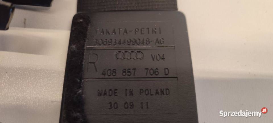AUDI A7 4G PAS BEZPIECZEŃSTWA PRAWY PRZÓD