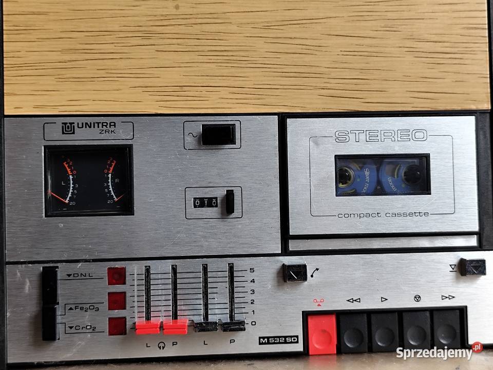 deck kasetowy Unitra M532SD PRL 1979r Mosty sprzedam