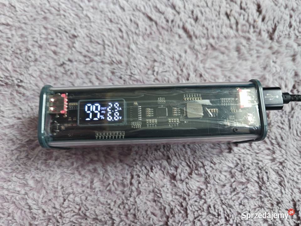Mocny powerbank 8 x 18650 QC PD 225W 16000mAh Baterie i akumulatory śląskie Pszczyna sprzedam