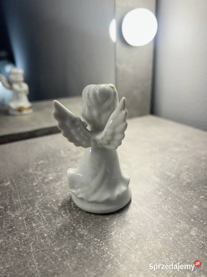 Figura figurka anioł aniołek biały biała