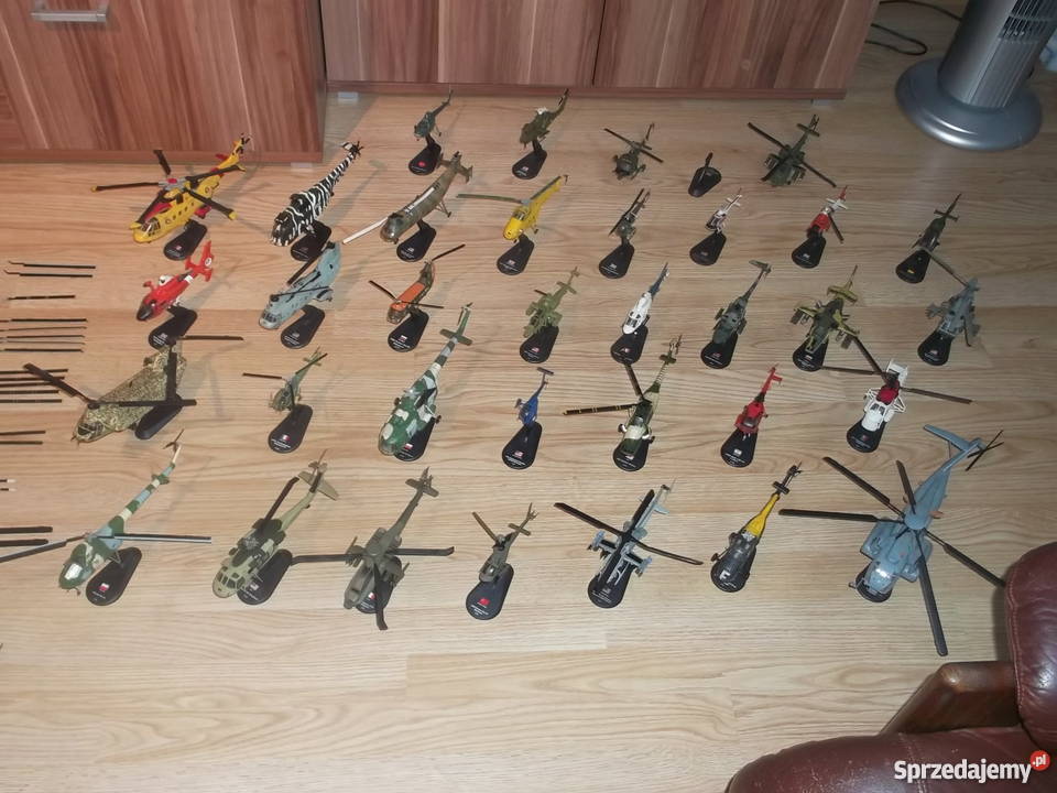 Helikoptery Świata 34 sztuki modele Amercom 172 Pruszcz Gdański sprzedam