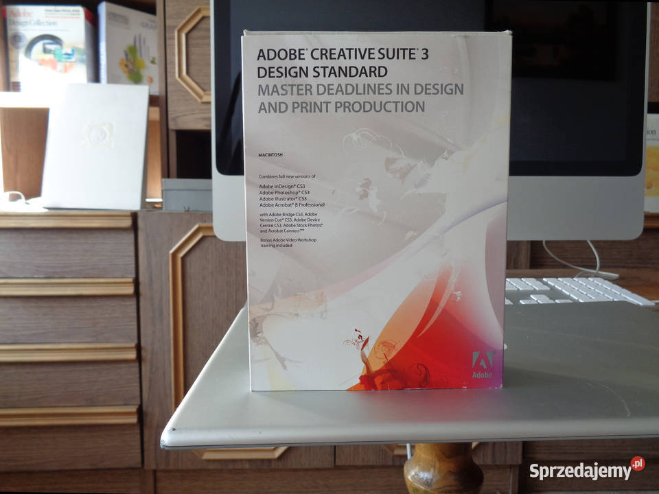 Adobe CS3 Photoshop 100 Box Mac działający opolskie Brzeg sprzedam