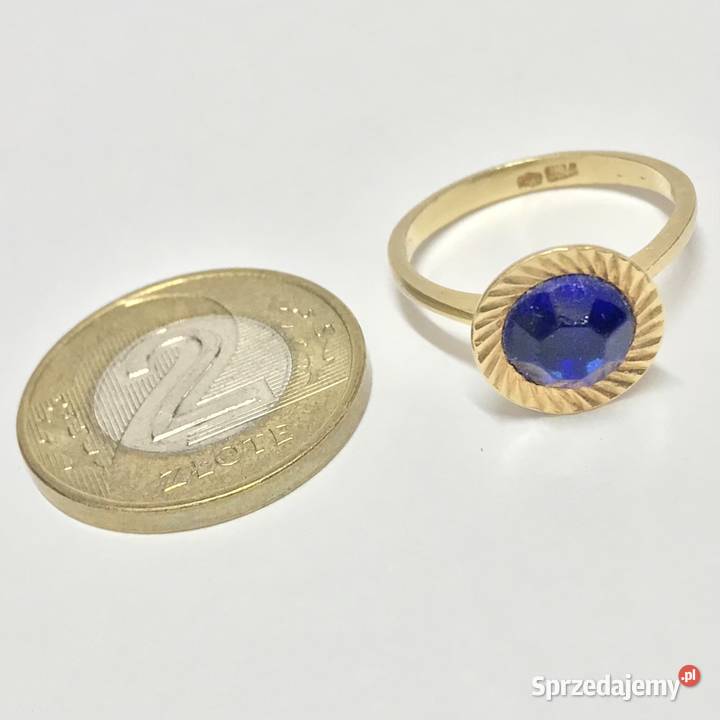Pierścionek z żółtego ZŁOTA 750 18K cudowny