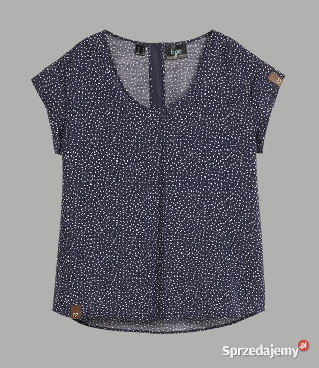 Damska elegancka bluzka granatowa wiskoza z Chrzanów