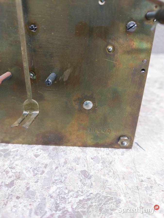 726 Mechanizm starego zegara ściennego Mauthe Tczew