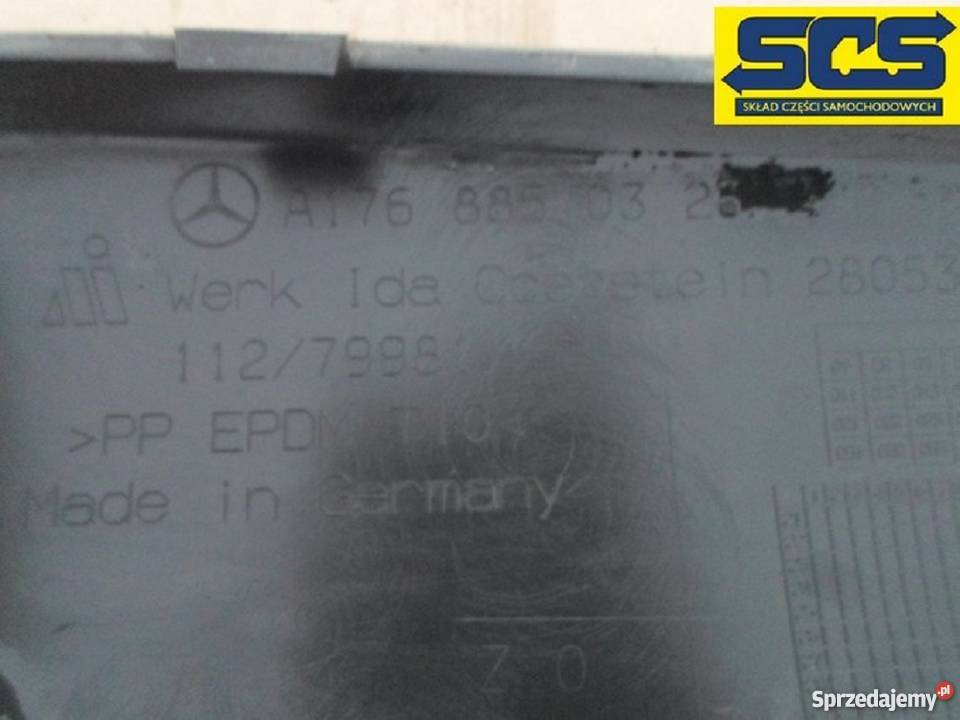 MERCEDES A KLASA W176 DOKŁADKA POD ZDERZAK TYŁ Bieleń sprzedam