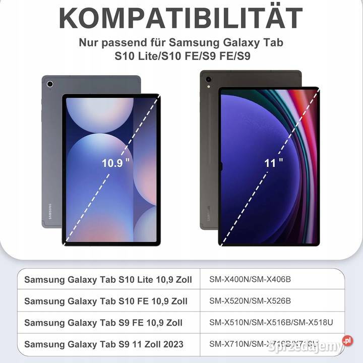 Etui na klawiaturę do Samsung Galaxy Tab S10 Myszyniec