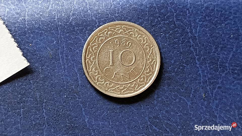 Stare monety 10 cent 1989 Surinam podkarpackie Lesko