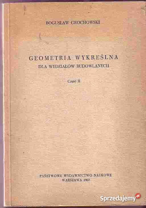 4771 GEOMETRIA WYKREŚLNA WYDZIAŁÓW BUDOWLANYCH C