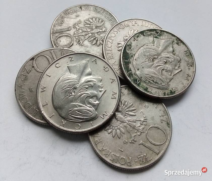 POLSKA10 CuNiADAM MICKIEWICZ6 SZTUK Legionowo