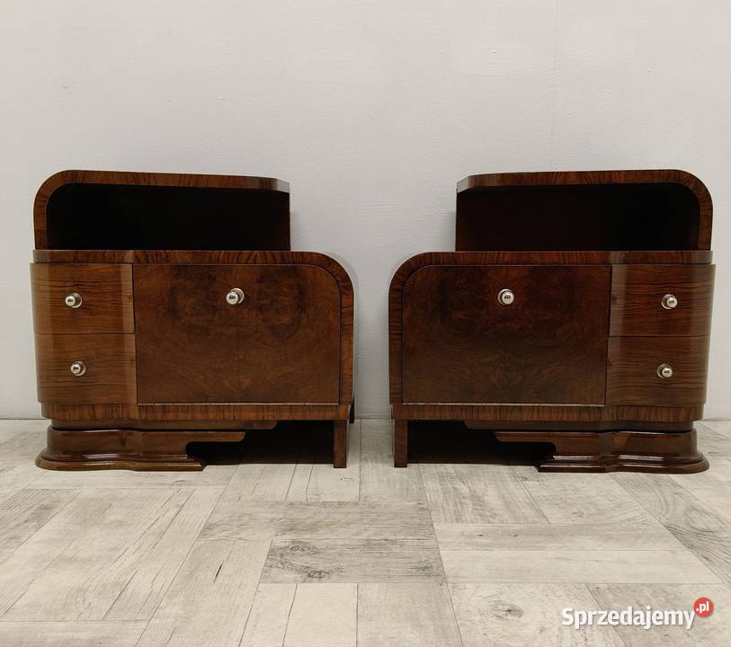 szafki design vintage Art Deco nocne nakastliki łódzkie Radomsko sprzedam