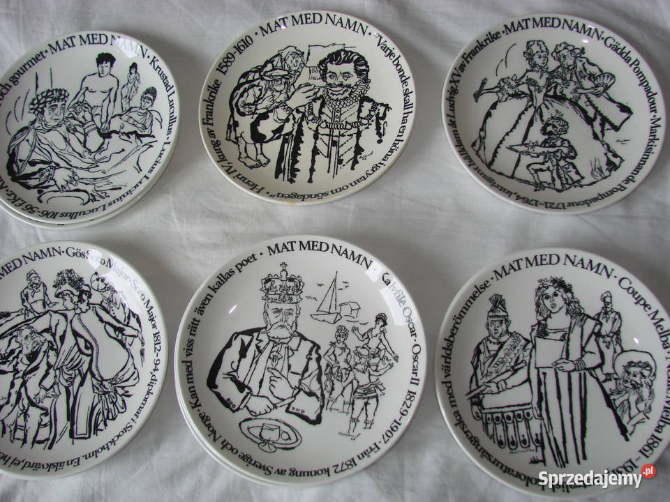 Mat Med Namn talerz kolekcjonerski Gustavsberg Pruszcz Gdański sprzedam