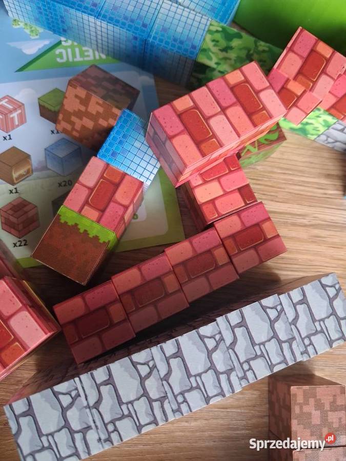 Klocki Magnetyczne Minecraft 100 Nowe lubelskie Lublin sprzedam