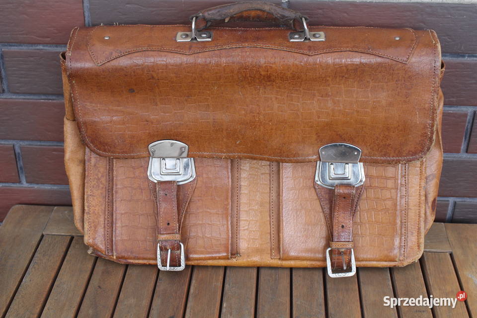 teczka skórzana z prl wielkopolskie Kalisz