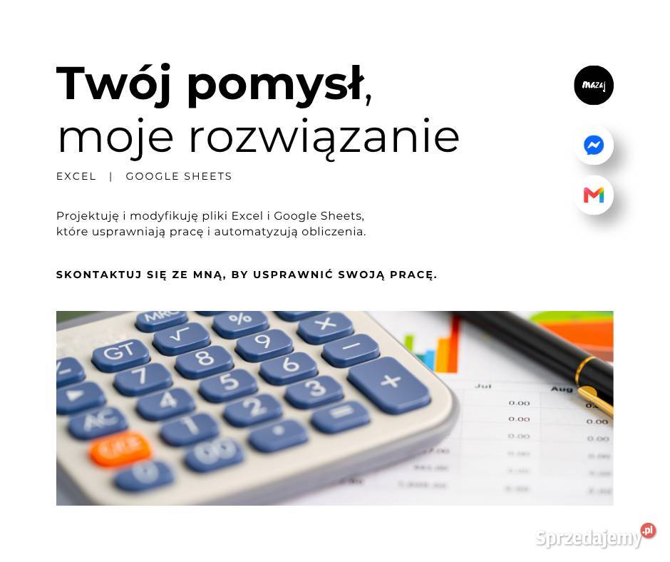 Excel i Google Sheets automatyzacja arkuszy małopolskie Kraków