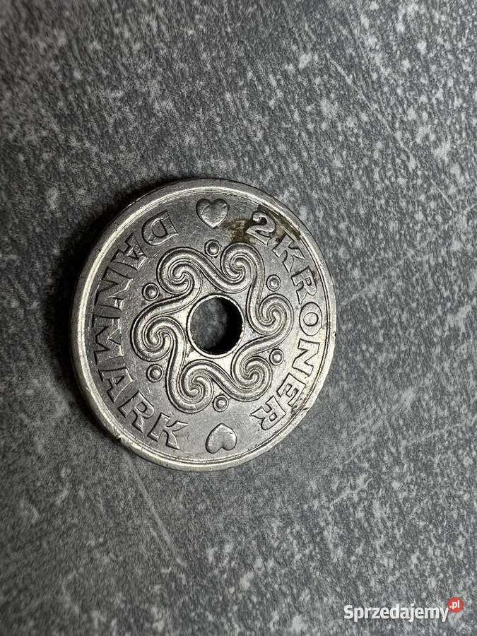 Moneta 2 kroner 2 korony Danmark Dania 2000 r podkarpackie Jasło