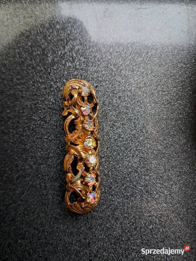 broszka z prlu z 7 cyrkoniami stan długość 5 Sandomierz