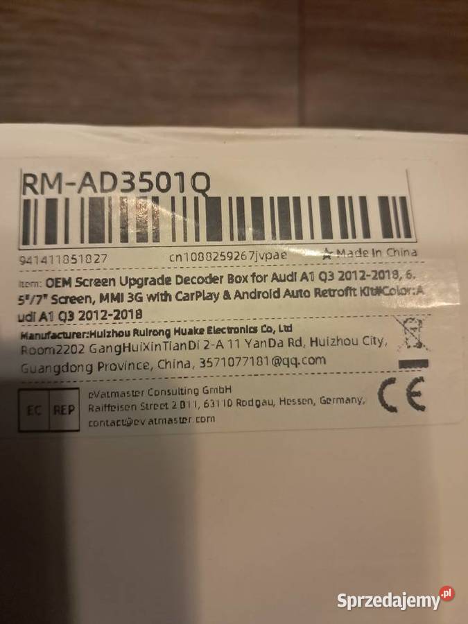 nowy moduł carplay android auto do AUDI 20082018 Pozostałe Sandomierz