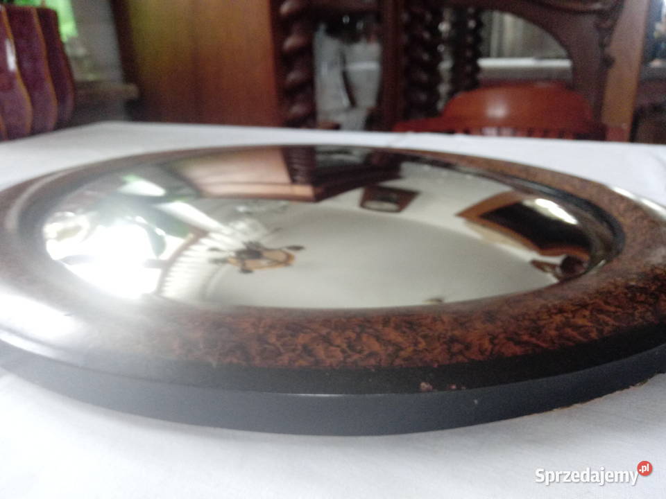 wypukłe lustro owalne w stylu angielskim