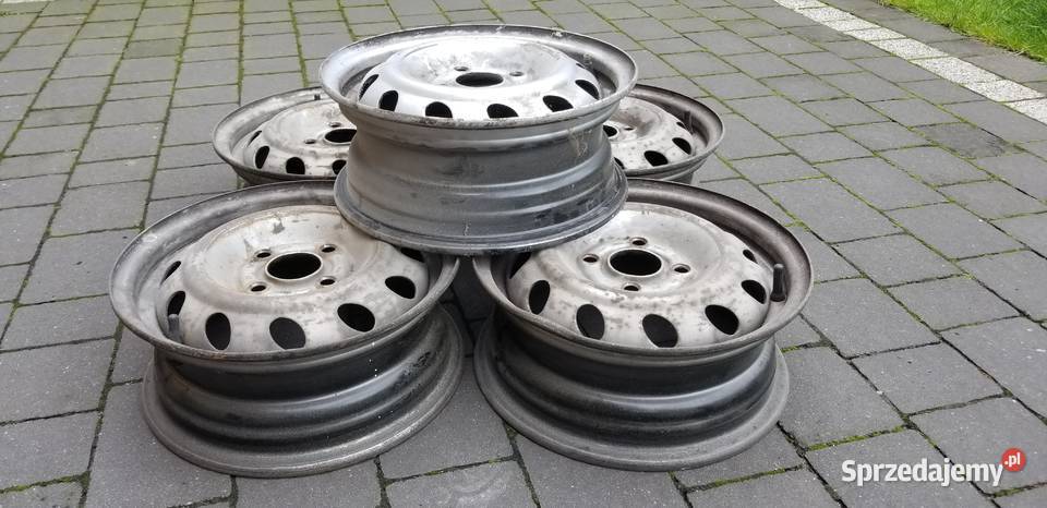 5 sztuk felg stalowych oryginalnych Opel 4x100 śląskie Jaworzno