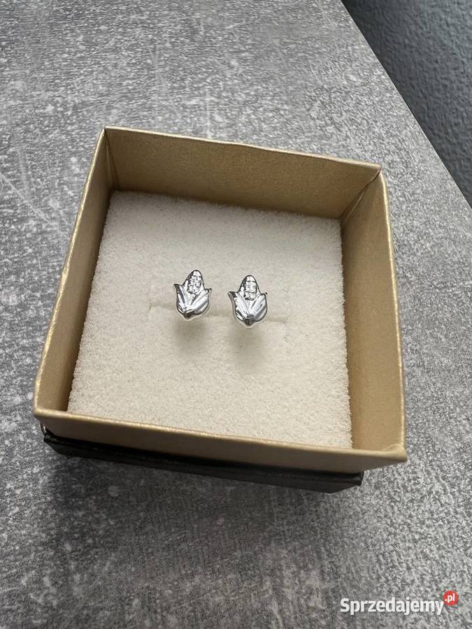 Kolczyki srebrne kukurydze kukurydza Jasło sprzedam