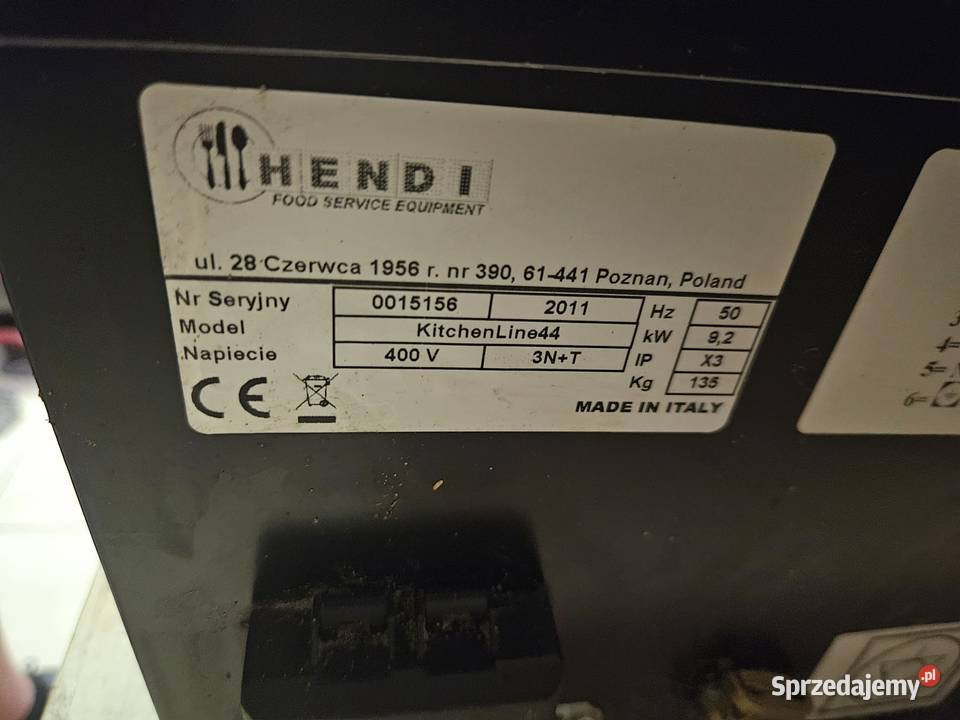 Piec do pizzy 2komorowy elektryczny Hendi śląskie Pszczyna