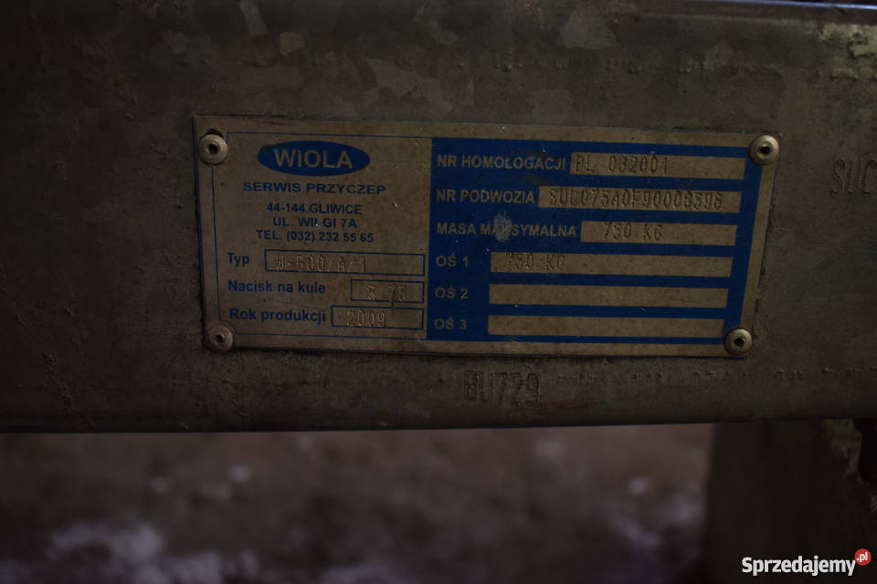 Przyczepa burtowa Wiola W600