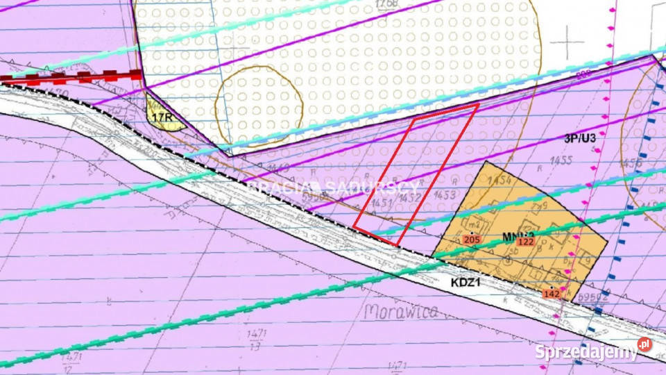sprzedaży działki Morawica 2500m2 małopolskie