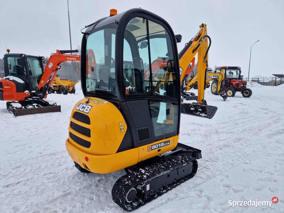 Minikoparka JCB 8018 CTS 2017r 1900mtg rozsuwane Ryżki