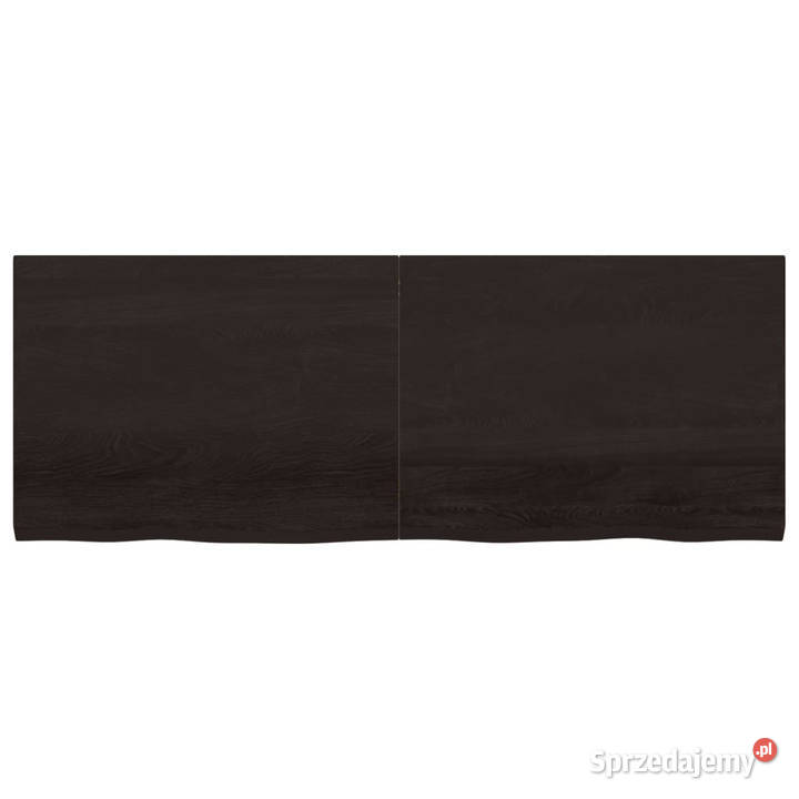 Blat stołu ciemnobrązowy 160x60x24 lite drewno mazowieckie Warszawa