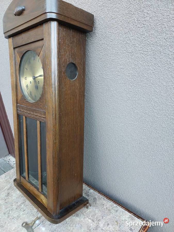 Stary zegar ścienny gabinetowy Junghans 1942r Tczew
