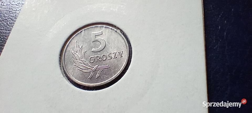 Stare monety 5 groszy 1972 skrętka Polska PRL podkarpackie Lesko