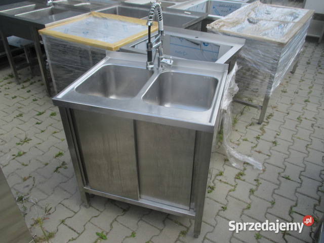 Zlew Gastronomiczny 2 Komorowy Drzwi Suwane Z Ostrów Wielkopolski sprzedam