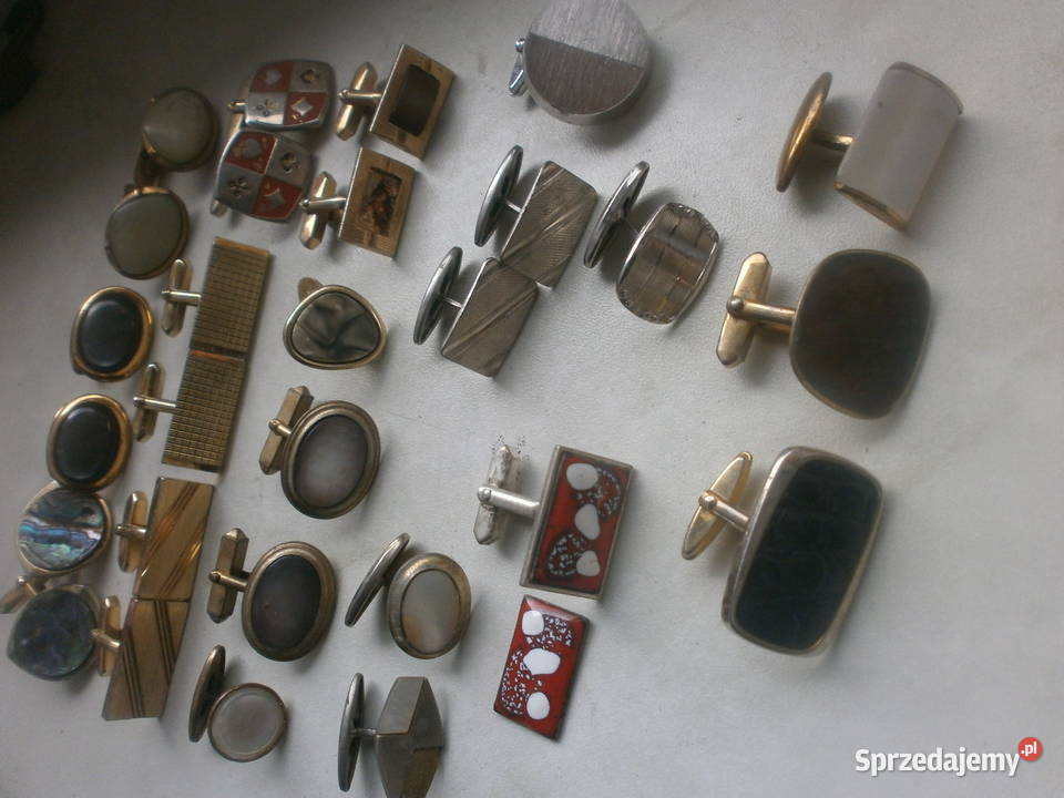 spinki do mankietów stare rózne Pozostałe Zielona Góra