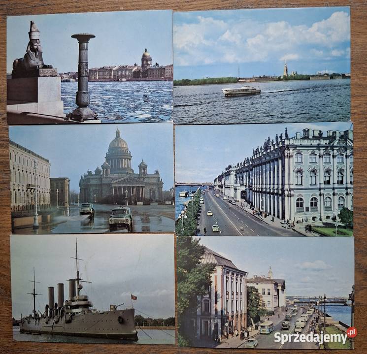 Leningrad pocztówki w obwolucie 12 Kraków