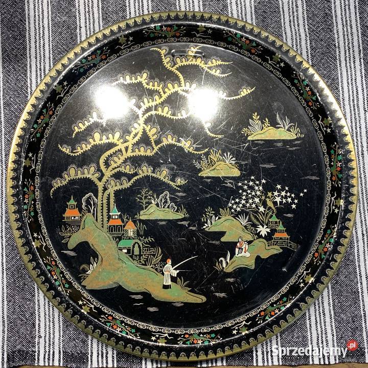 Taca z japońskim motywem metalowa Bochnia sprzedam