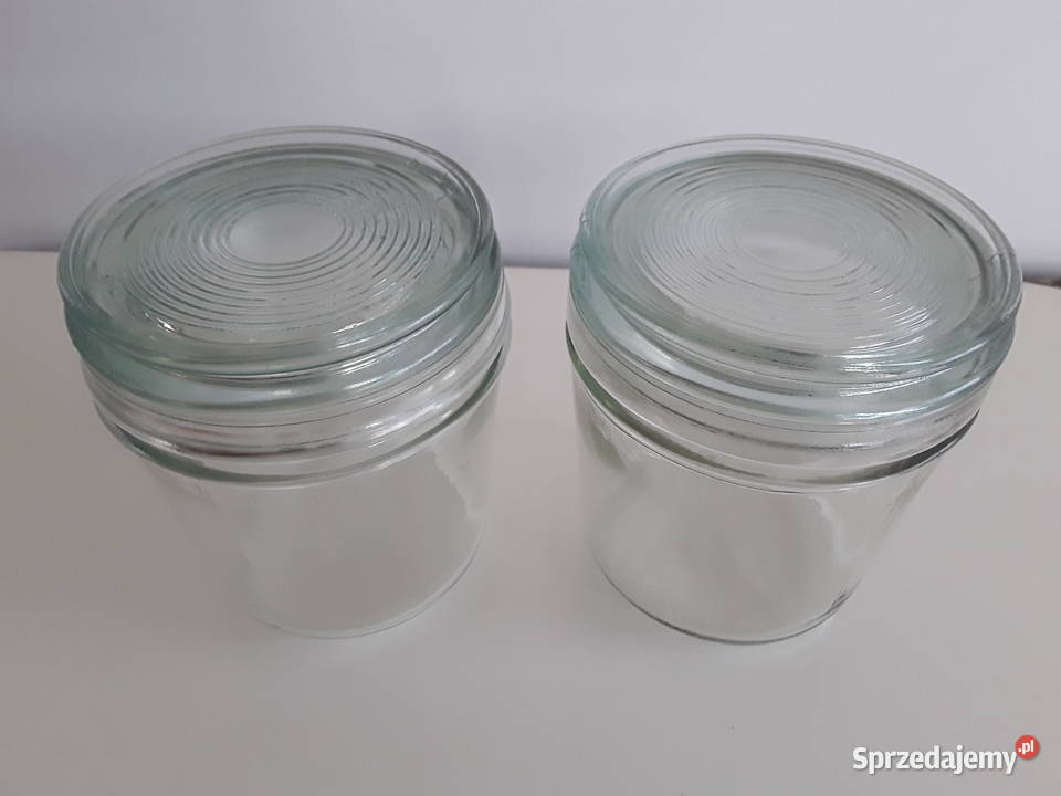 2 szklane słoje a 350 ml z przykrywką mazowieckie