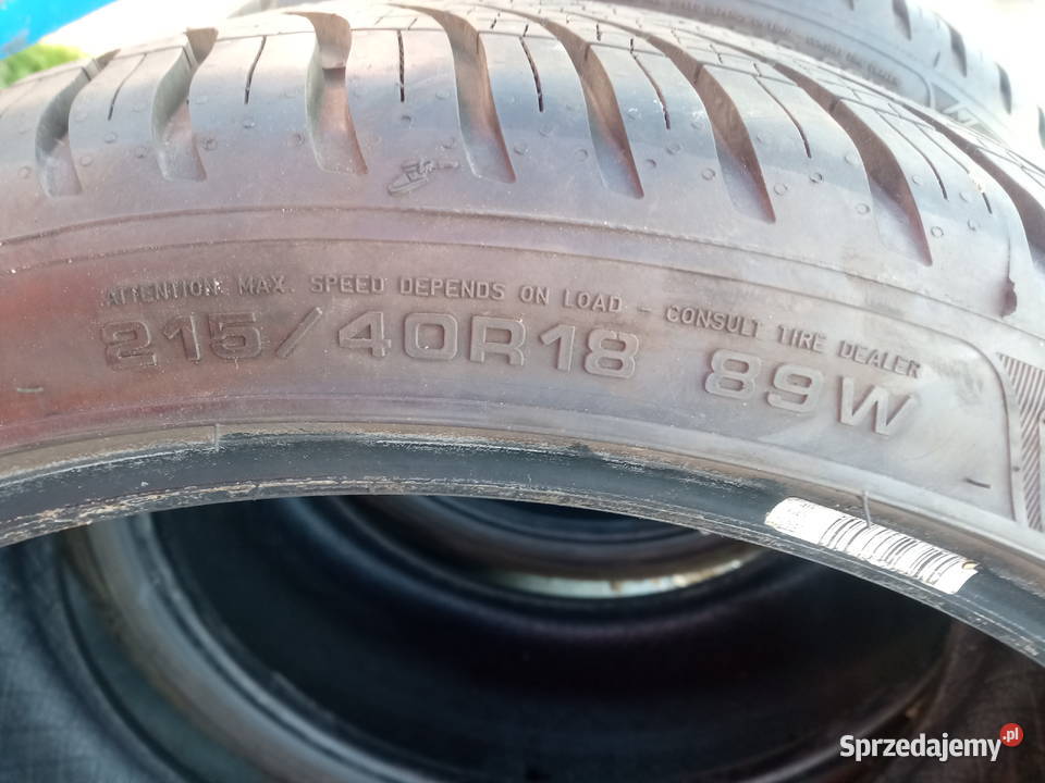 Goodyear 215x40x18 zima 2020r 65 mm Droszków