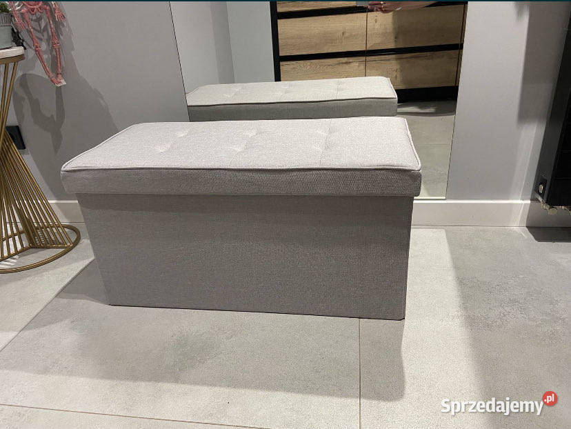 Wielofunkcyjna składana pufa w kolorze Jastrząb