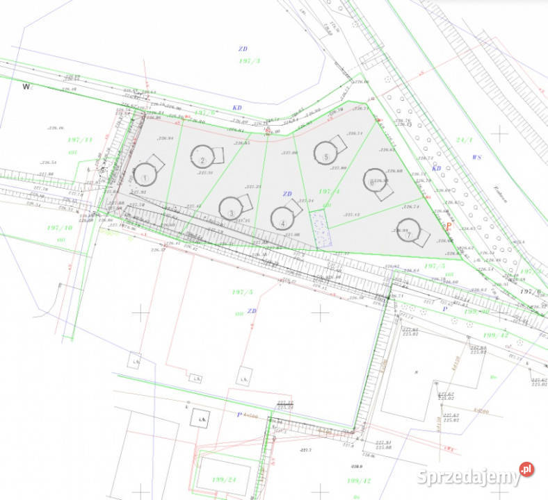 ZABIERZÓW CENTRUM teren pod 7 domków Nieruchomości małopolskie Zabierzów