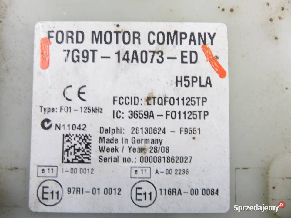 BSI FORD MONDEO MK4 IV 18 TDCi KHBA 7G9T14A073ED Części samochodowe małopolskie