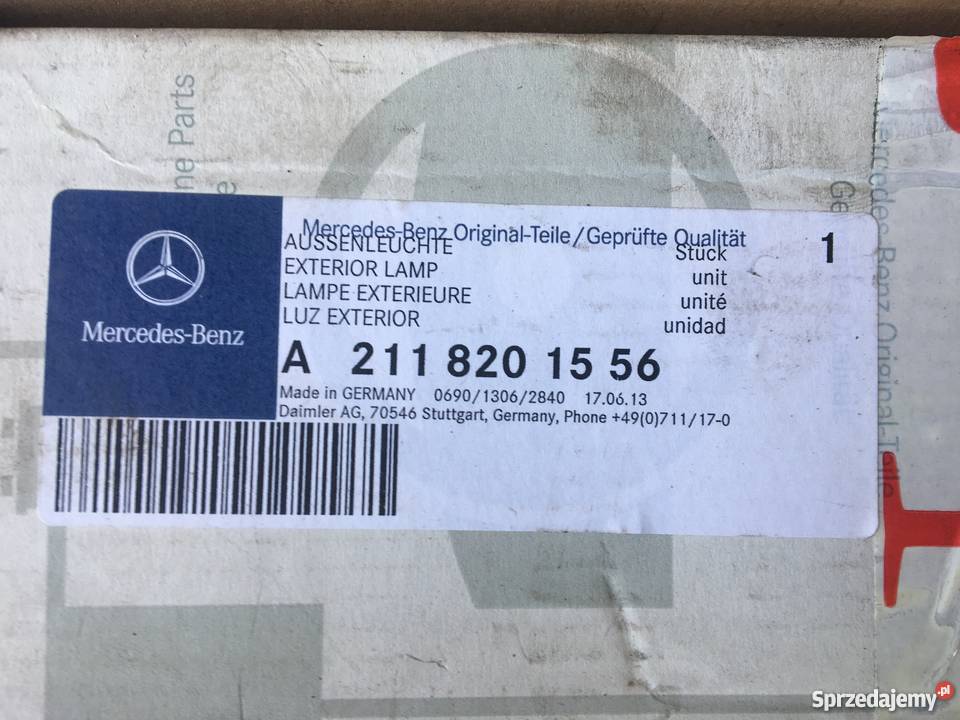 Lampa stop światło stop mercedes w211 sedan dolnośląskie