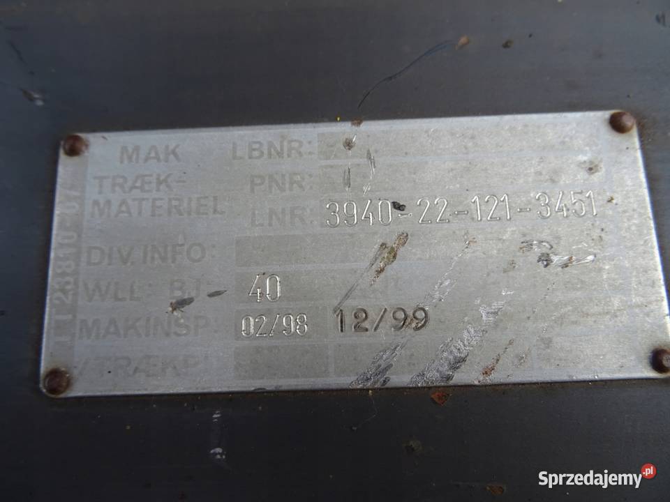 ZBLOCZE LINOWE BLOCZEK SEPSON HOLOWNIK 40TON świętokrzyskie Wąchock