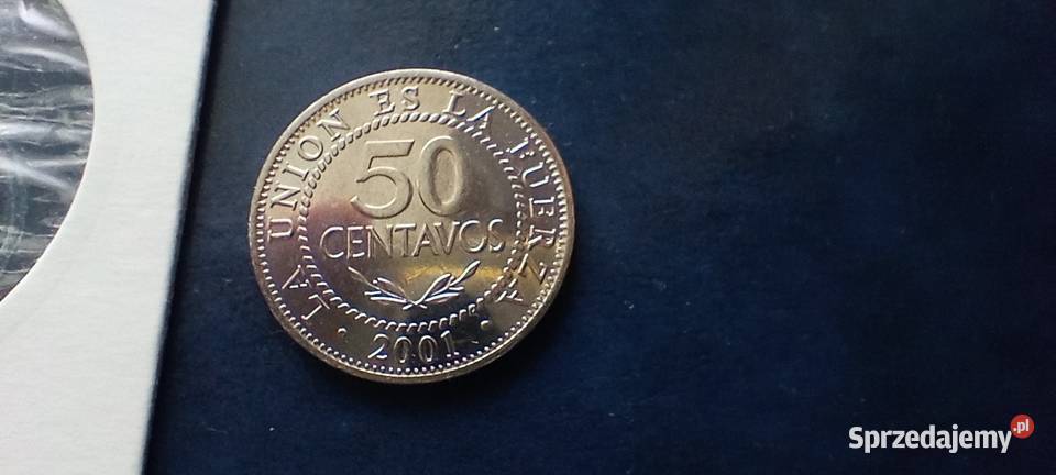 Stare monety 50 cent 2001 Boliwia Lesko