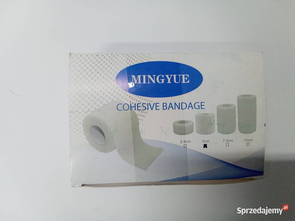 Bandaż kohezyjny samoprzylepny 5 x 6 czarny Sprzęt medyczny Sprzęt medyczny Łask